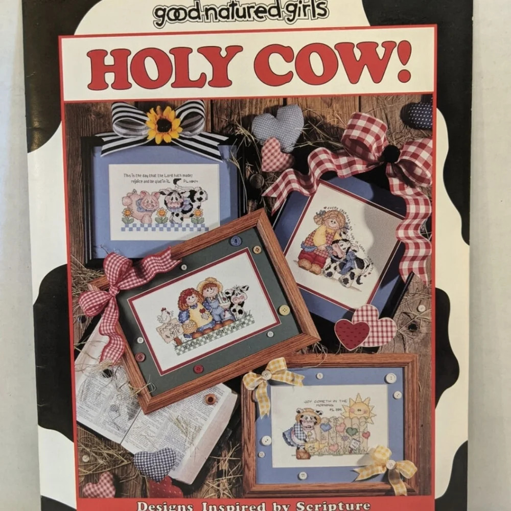 Holy cow cross stitch patern booklet 1996